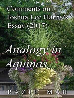 cover image of Comments on Joshua Lee Harris's Essay (2017) Analogy in Aquinas